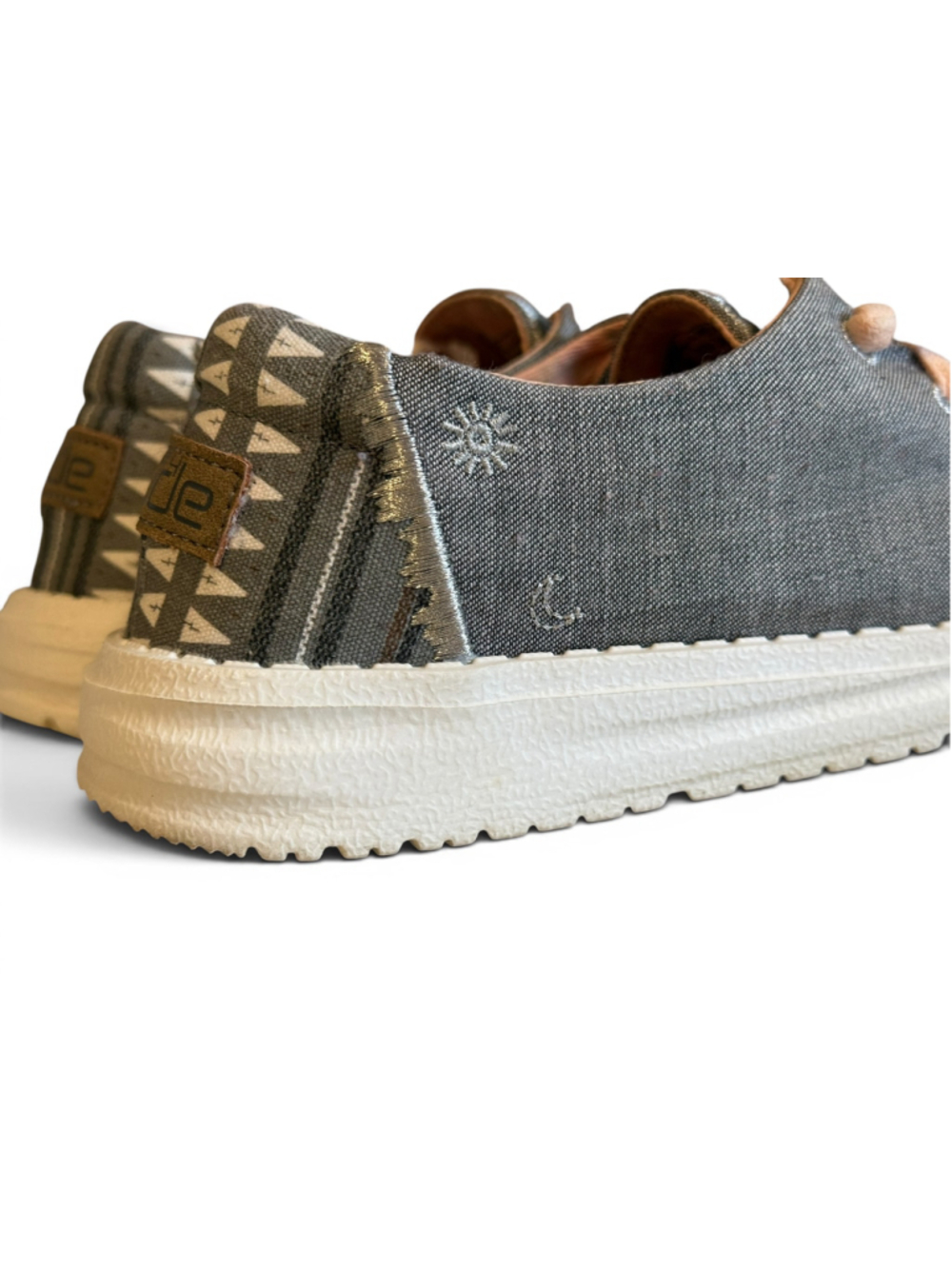 Hey Dude Wendy Boho Grey Slip On Shoes Women’s Size 7 Casual Comfort Lightweight - Picture 5 of 10